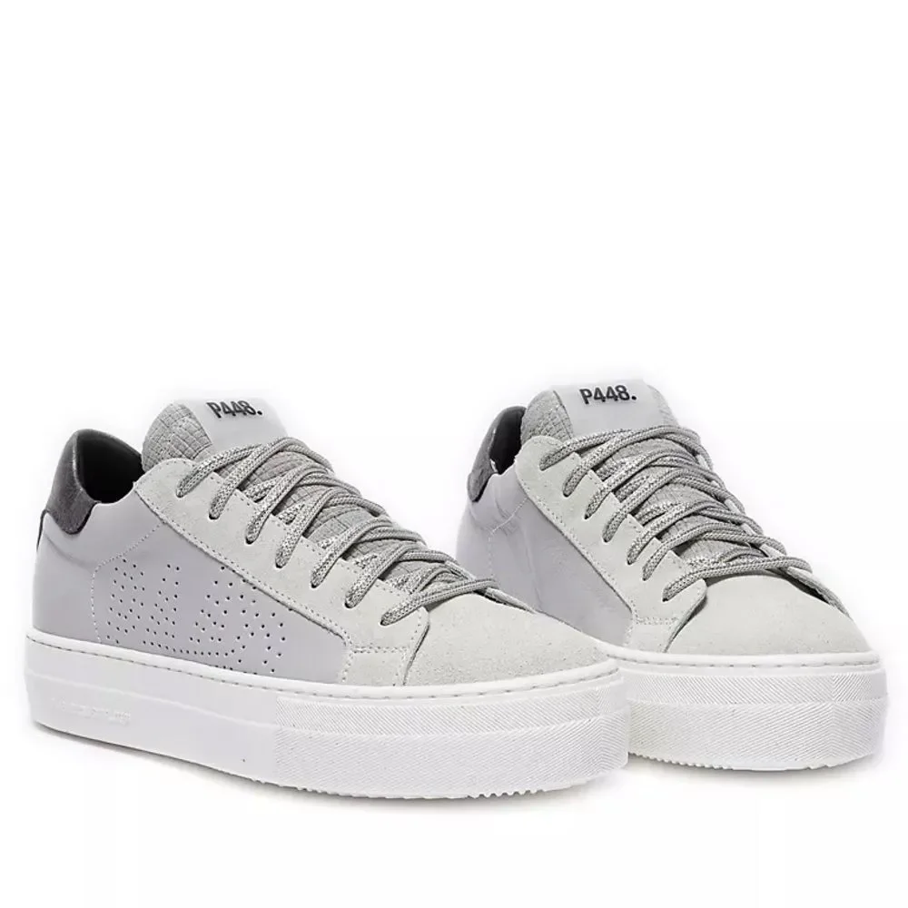 P448 Thea Low Top Leather Lace-Up Platform Sneakers Size EU 40 US 9.5 - Picture 2 of 11